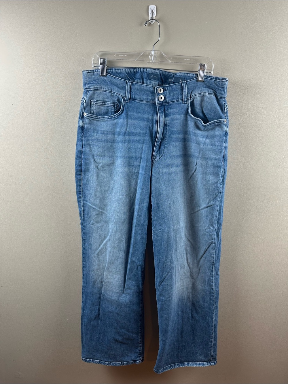 J. Jill High Rise Full Leg Faded Blue Jeans